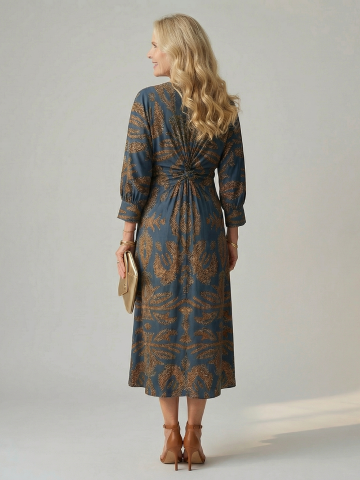 Lune | Midi-Kleid im Wickelstil