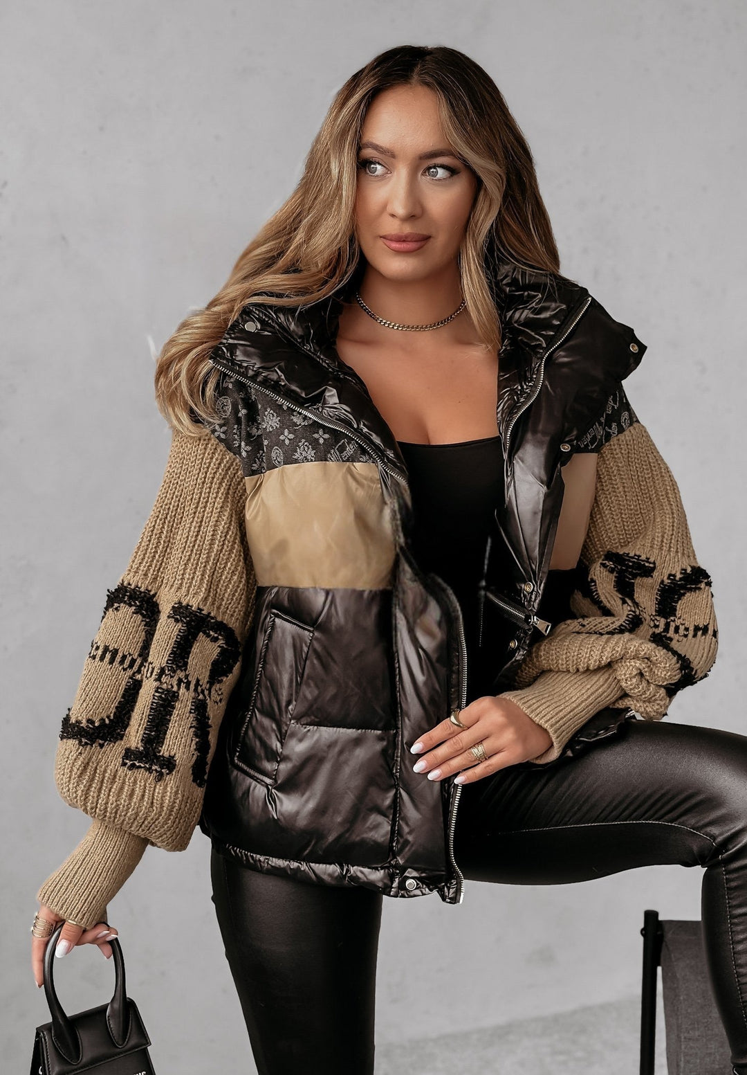 Mayce™ | Patchwork-Pufferjacke