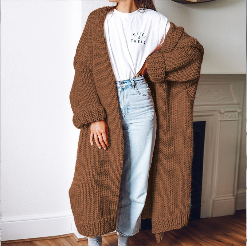 Sofia – Langer Strick-Cardigan mit lockerer Passform für Damen