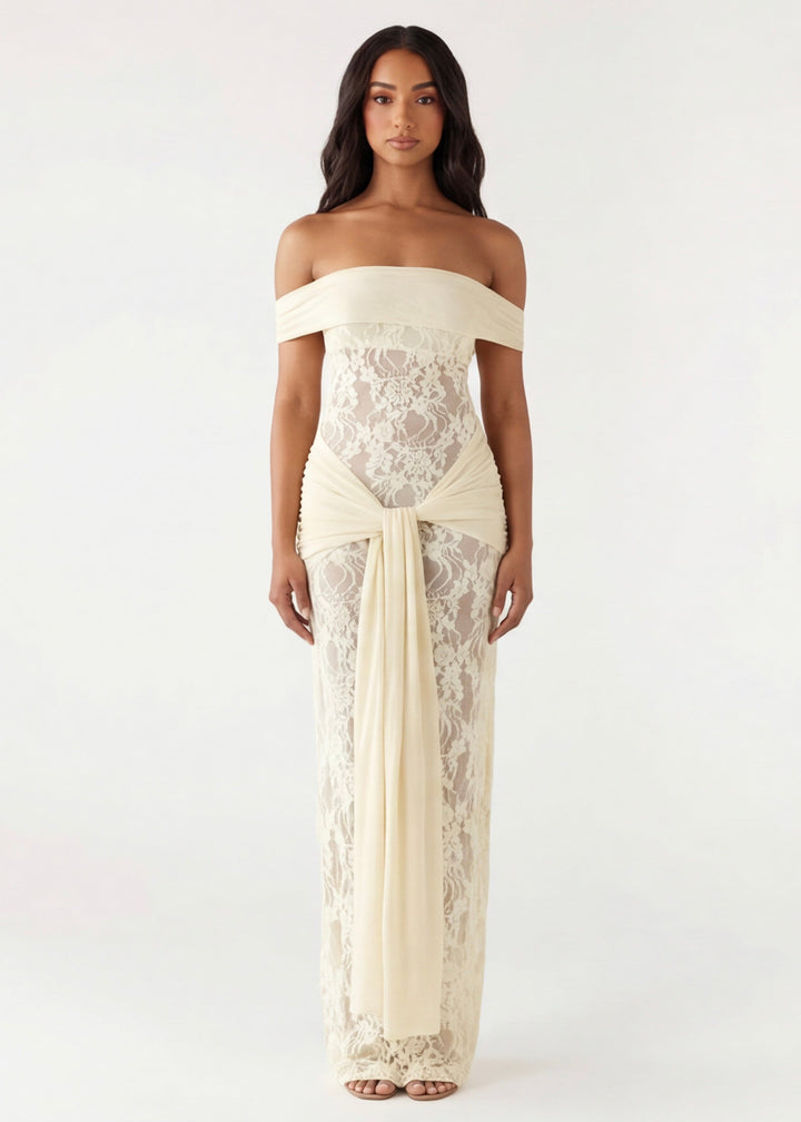 ARIA | Spitzenkleid Maxi