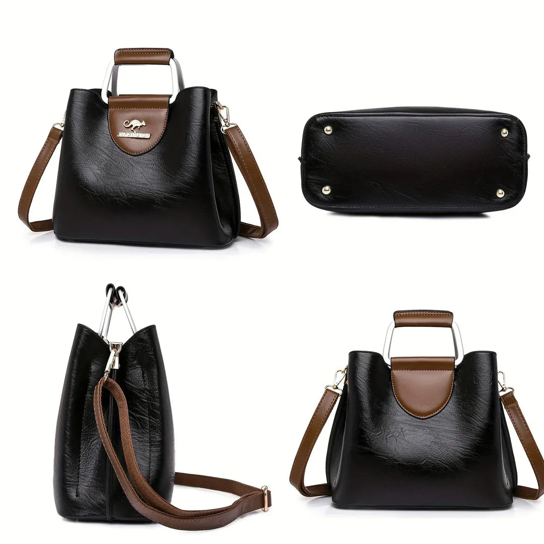 Isabella - Schicke Bucket Bag aus Leder