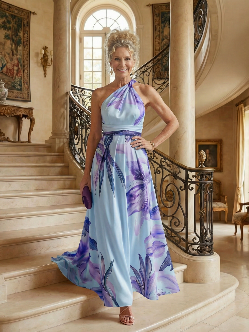 Amiel | Leichtes Florales Maxikleid