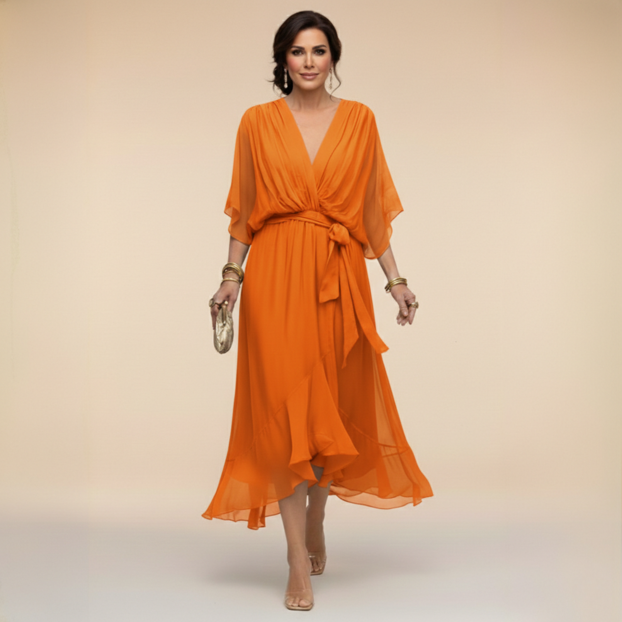 Monica | Kleid mit V-Ausschnitt