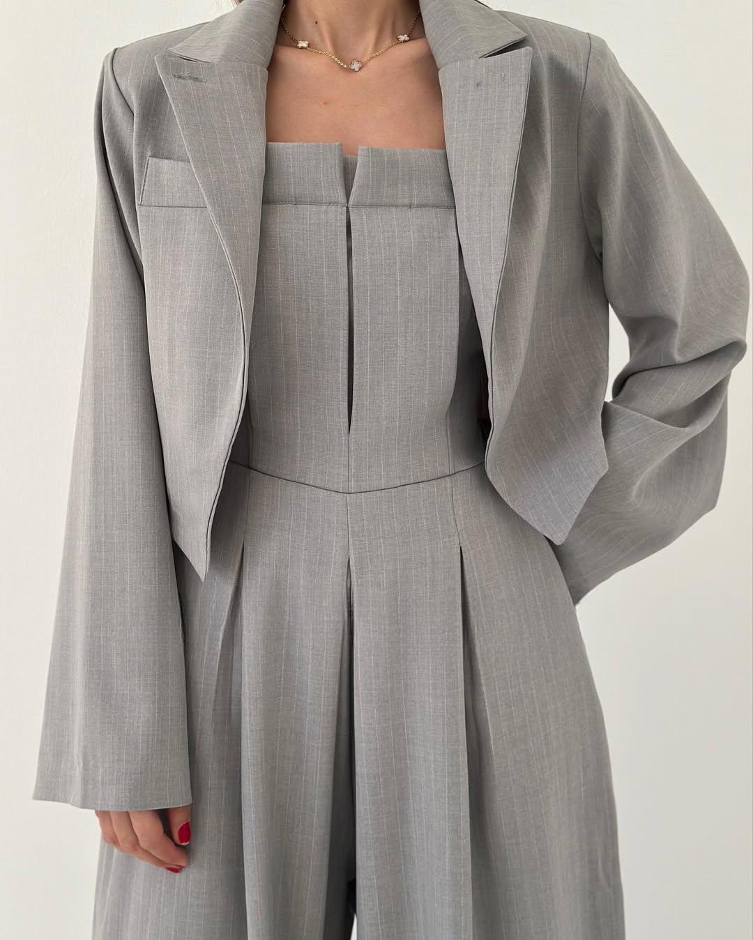 Eclat™ -Ensemble Femme Bustier + Veste – Style Élégant &amp; Tendance