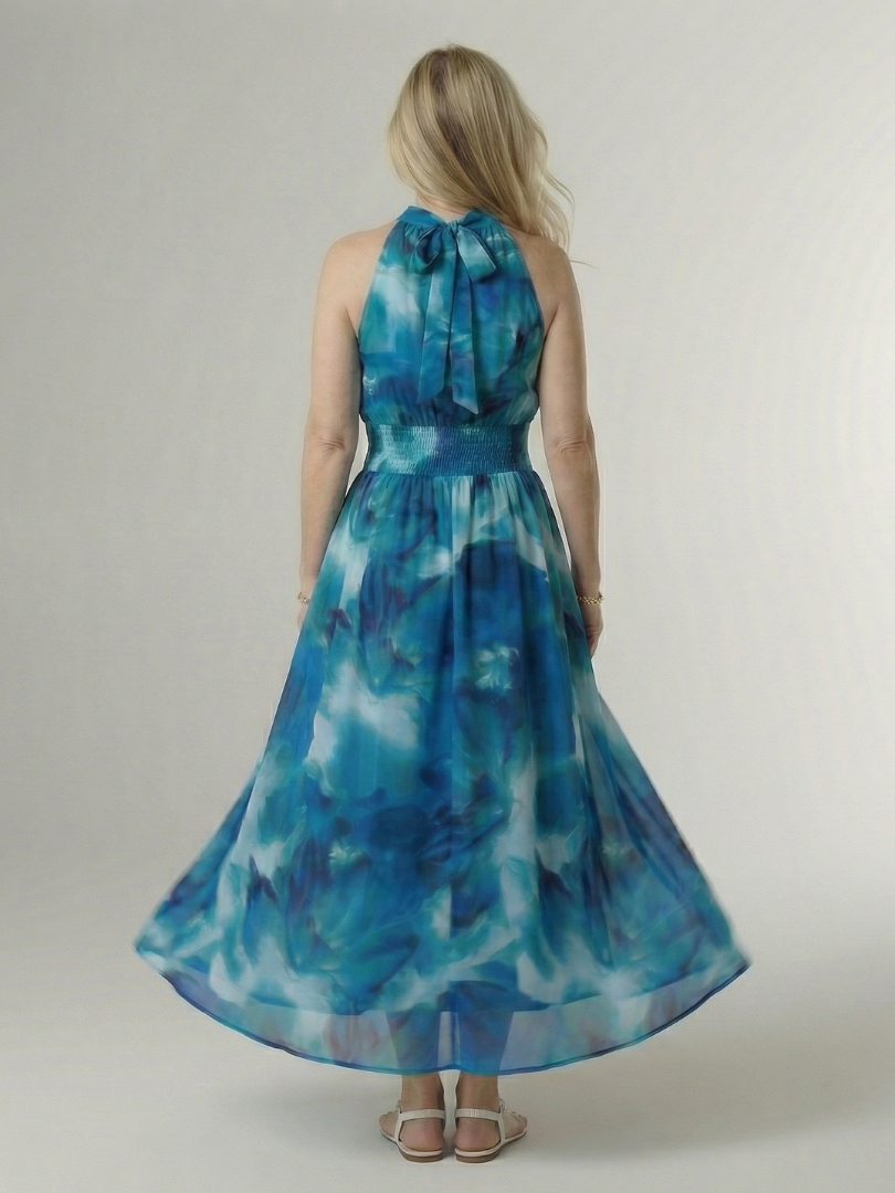 Sylin | Gerafftes Midikleid mit Halfter