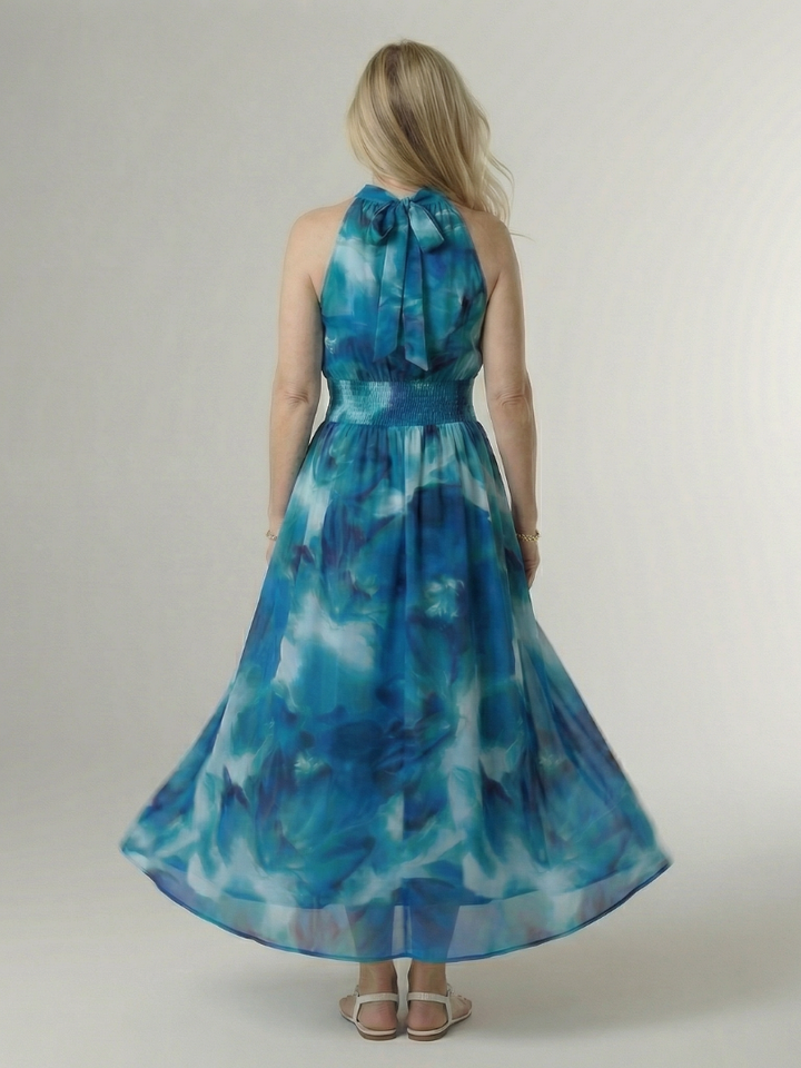 Sylin | Gerafftes Midikleid mit Halfter