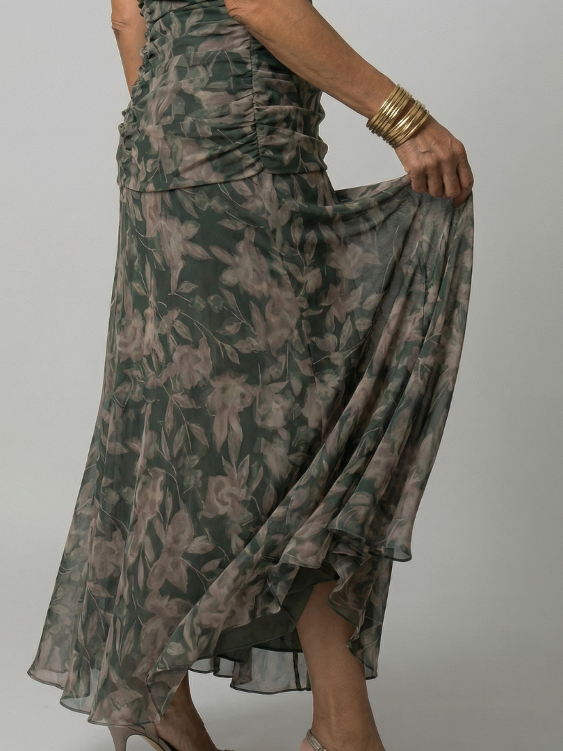 Calen | Off-Shoulder-Midi-Kleider mit fließendem Schnitt