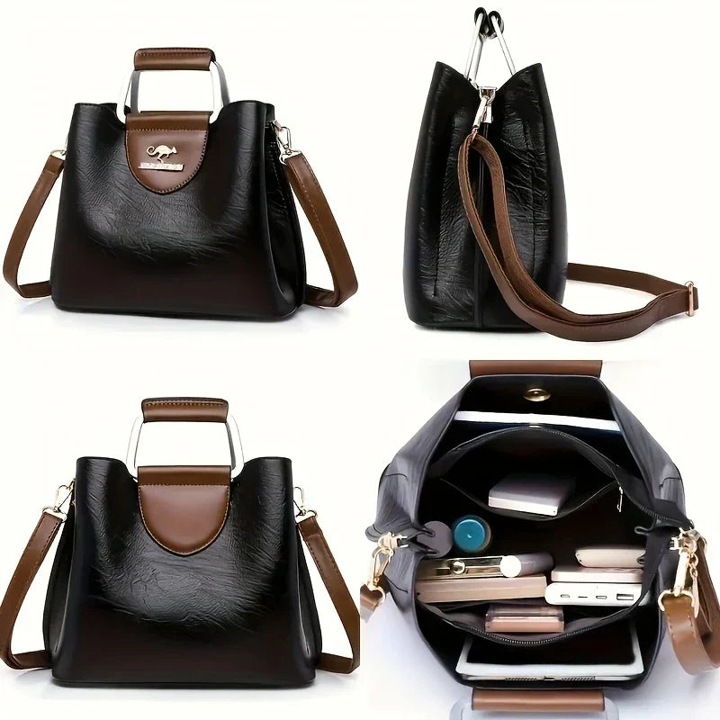 Isabella - Schicke Bucket Bag aus Leder