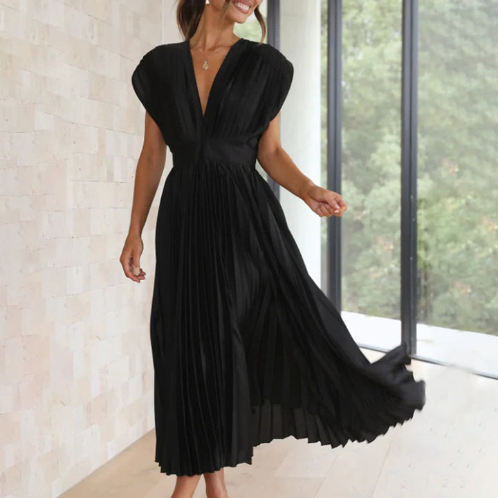 Marni™ | Zeitloses plissiertes Midikleid