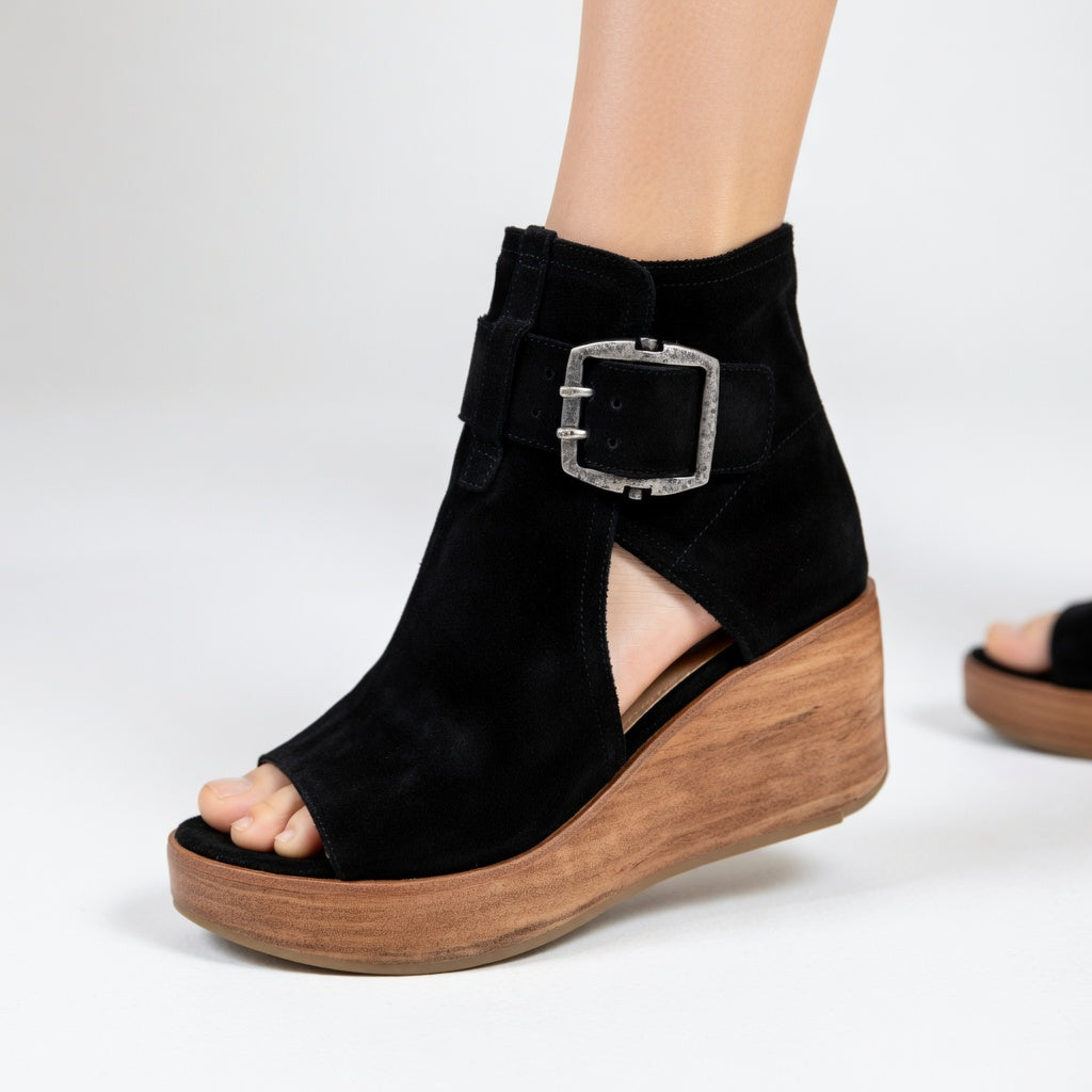 Orélisse™ – Moderne offene Keilabsatz-Stiefeletten