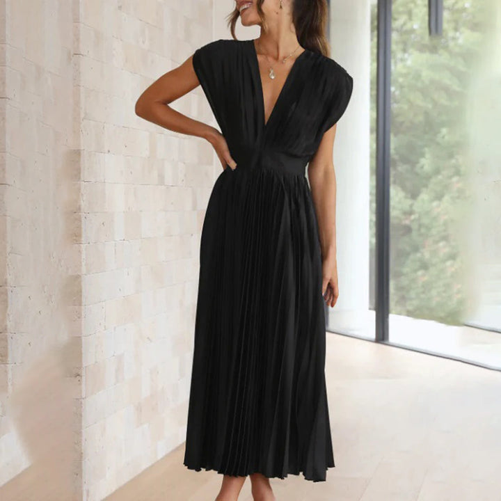 Marni™ | Zeitloses plissiertes Midikleid