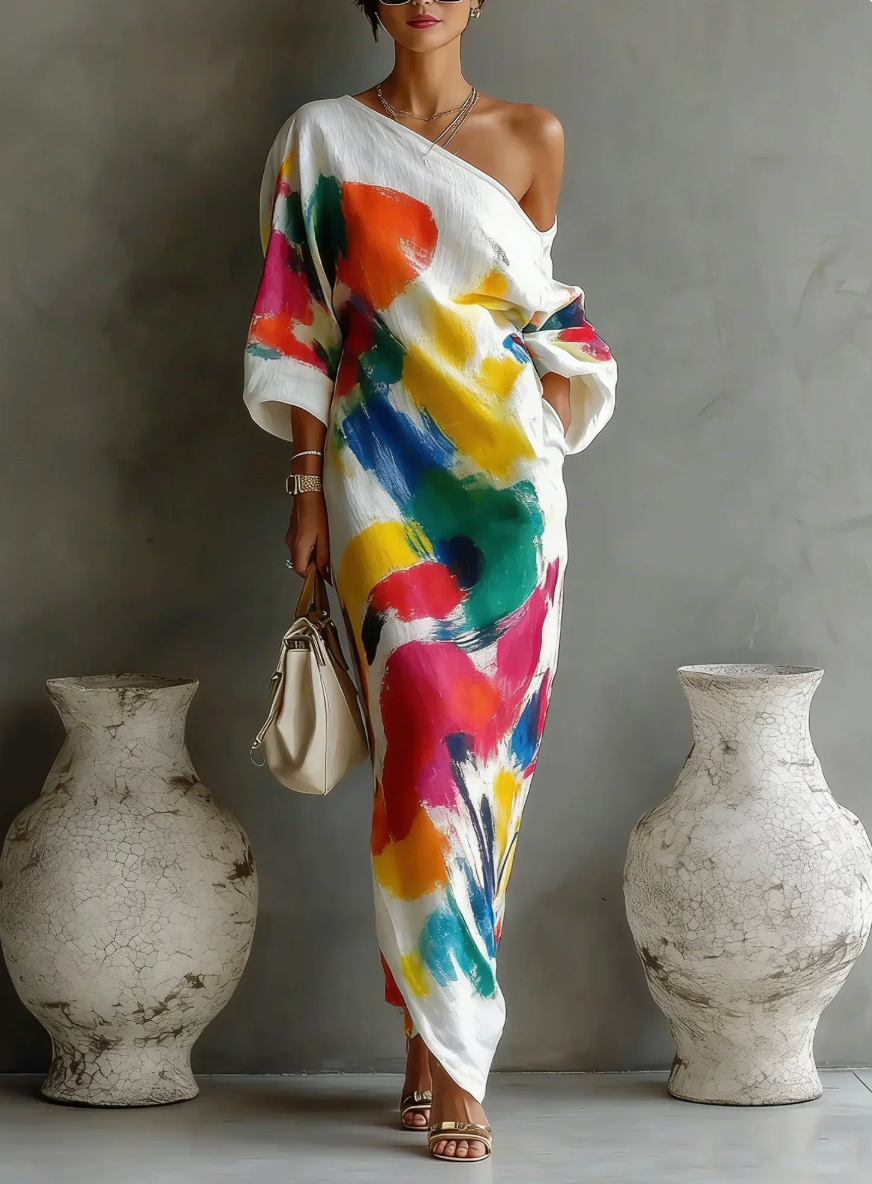 Elizabeth | One-Shoulder-Maxikleid