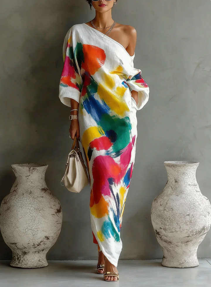 Elizabeth | One-Shoulder-Maxikleid