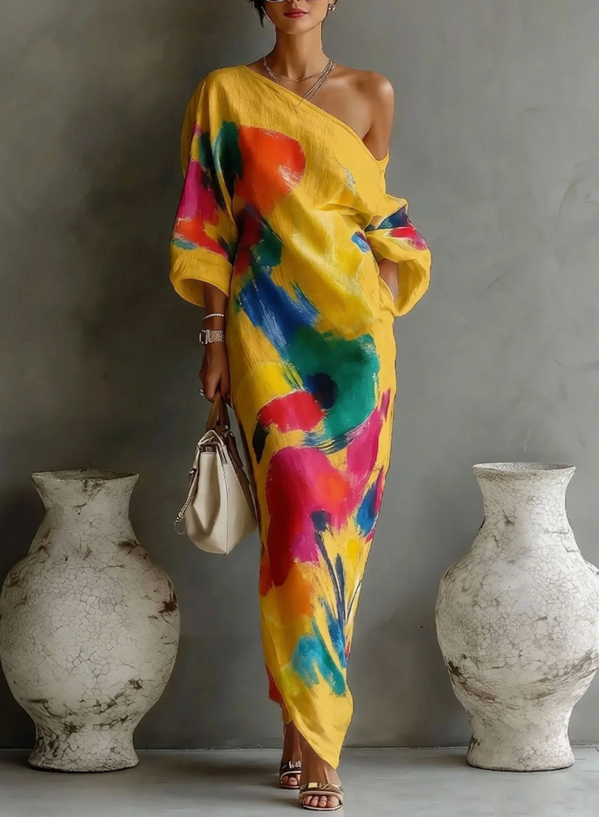 Elizabeth | One-Shoulder-Maxikleid