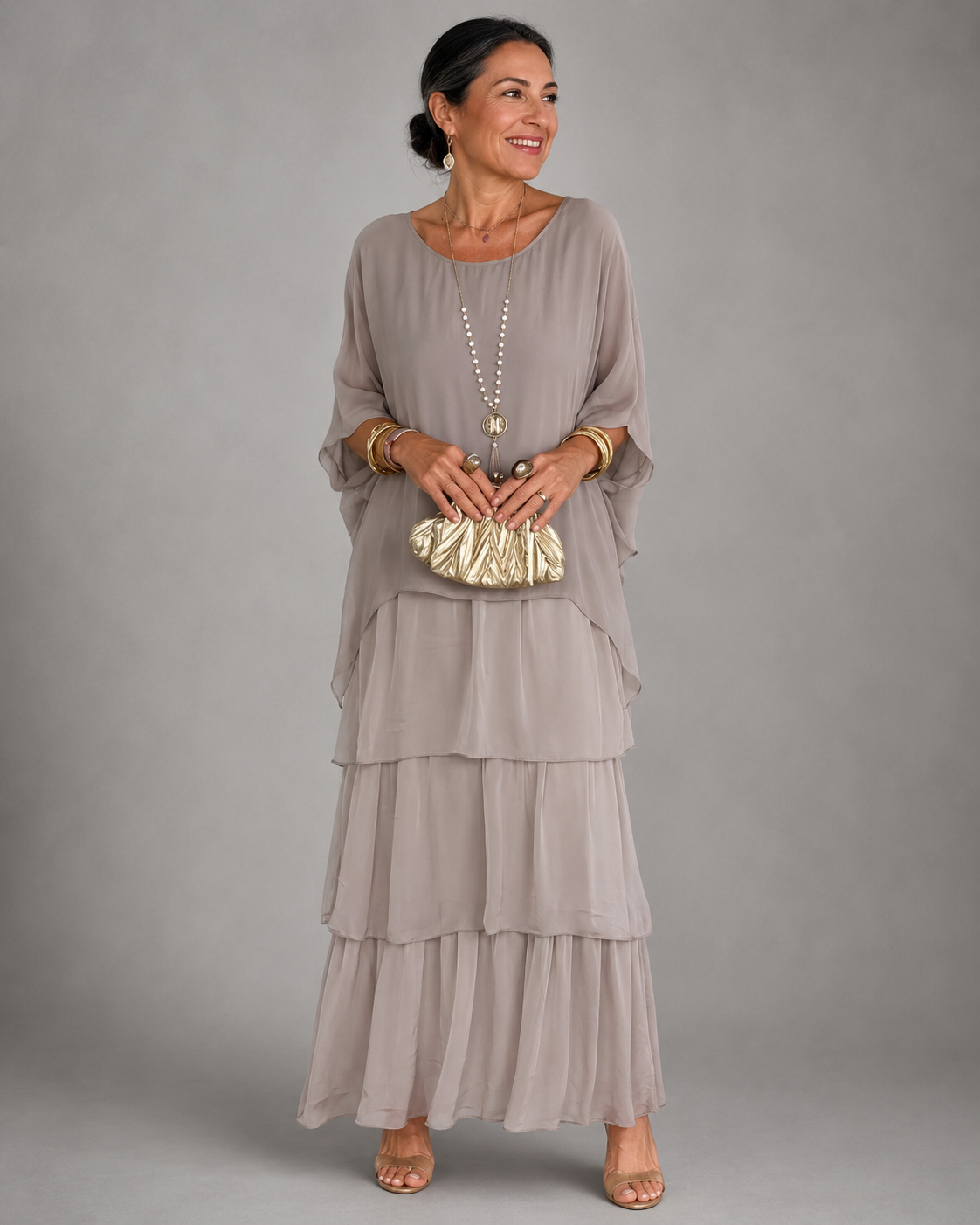 Lara™ | Elegantes, fließendes Maxikleid