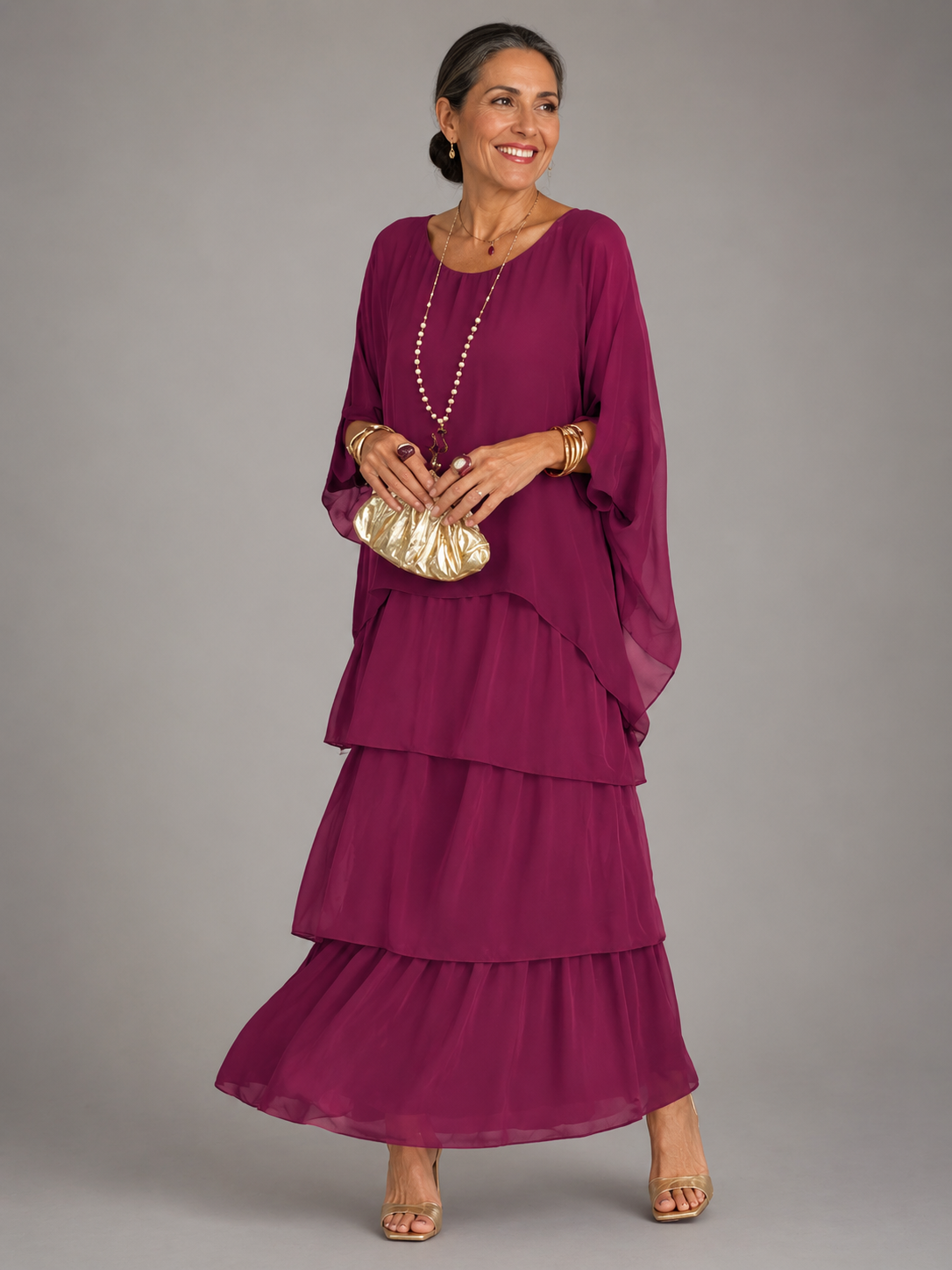 Lara™ | Elegantes, fließendes Maxikleid