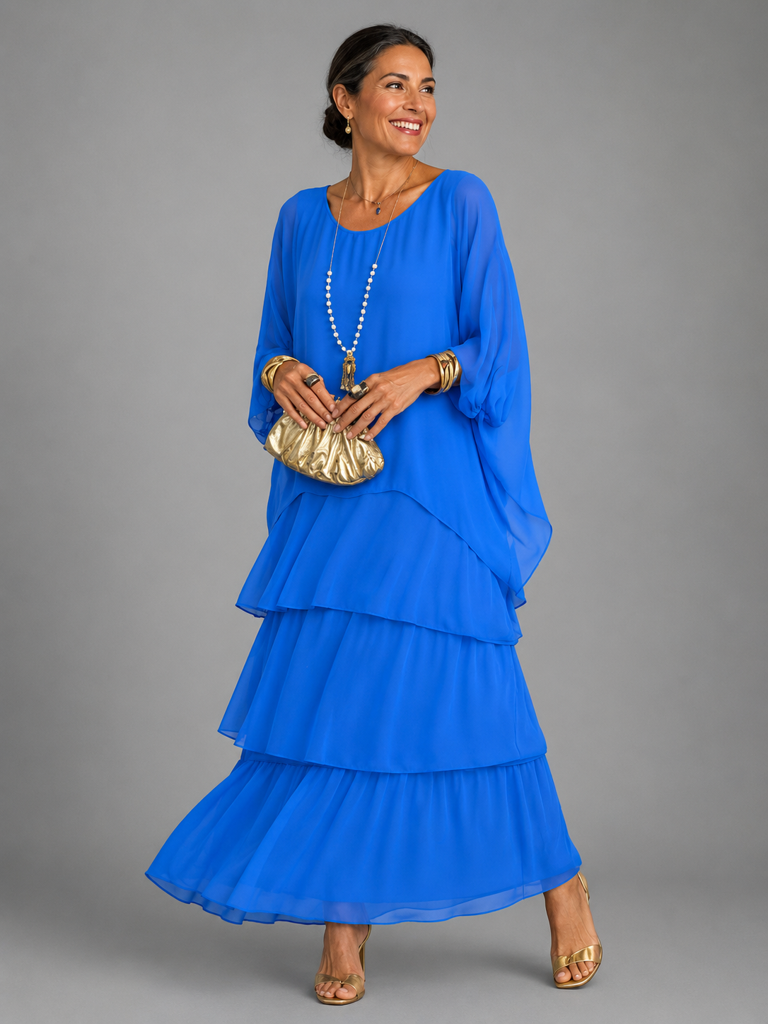 Lara™ | Elegantes, fließendes Maxikleid