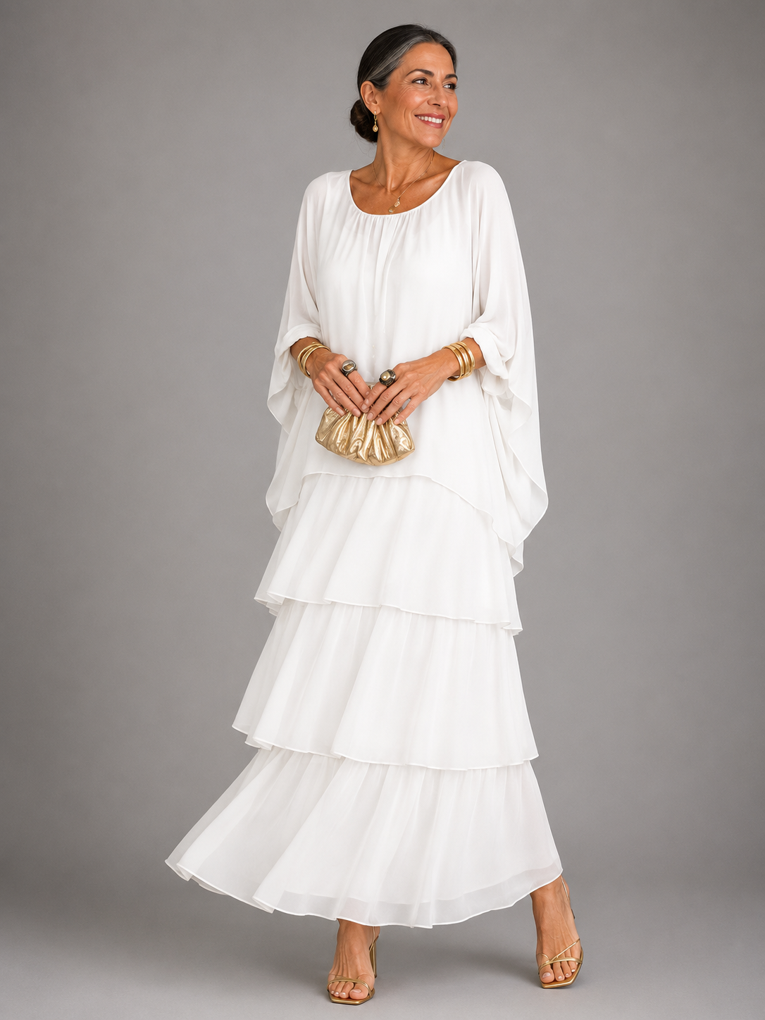 Lara™ | Elegantes, fließendes Maxikleid