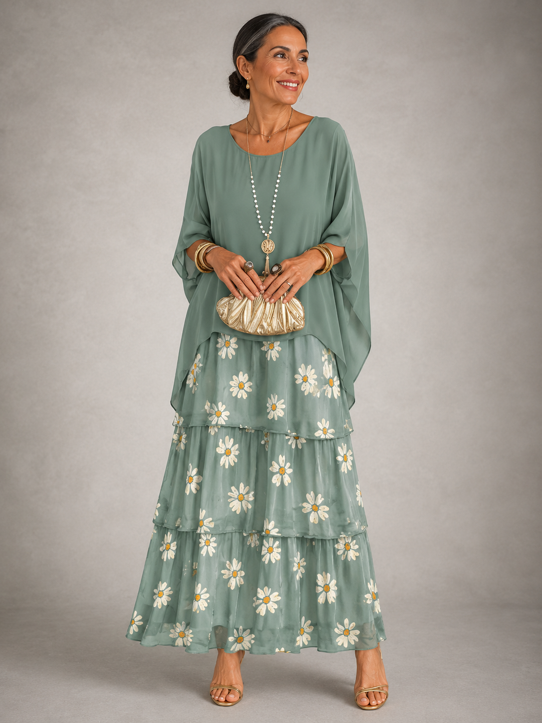 Lara™ | Elegantes, fließendes Maxikleid