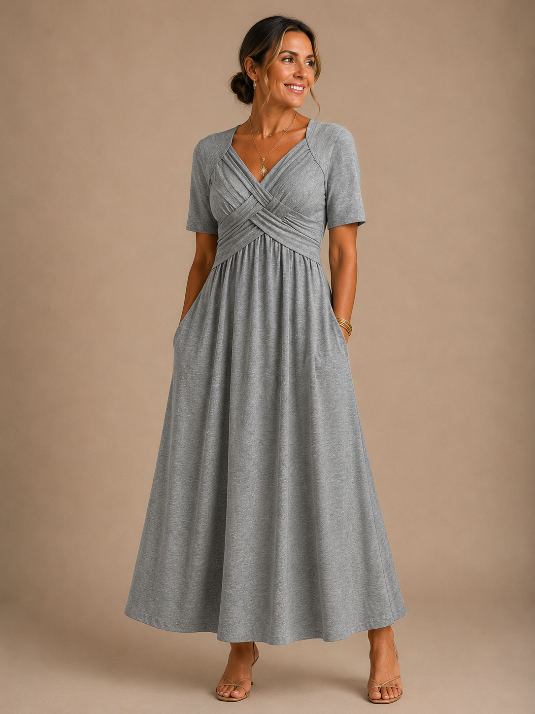Angeli™ |  Elegantes Midikleid