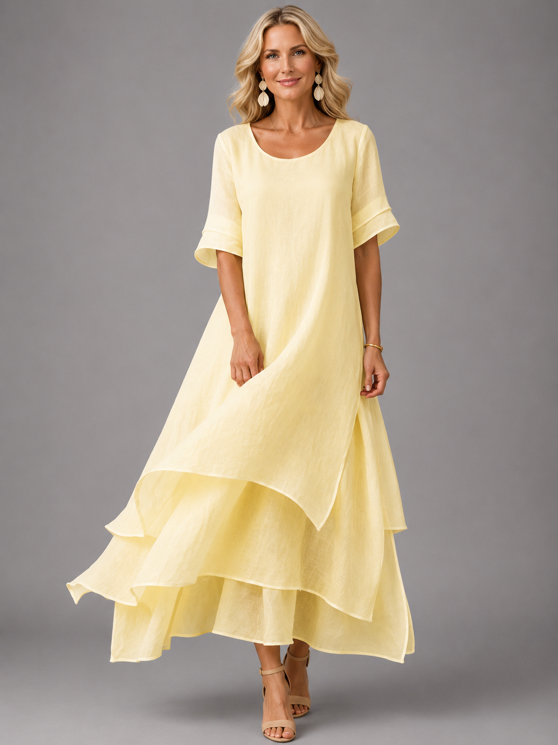 Liora™ | Flowing Grace Maxikleid