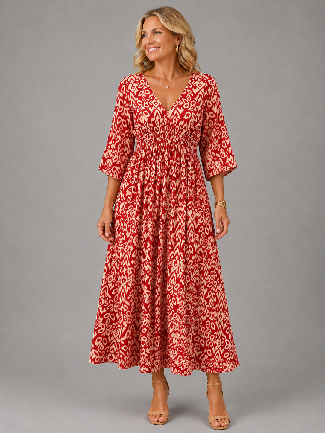 Althea™ | Midi-Kleid „Bohemian Flow“