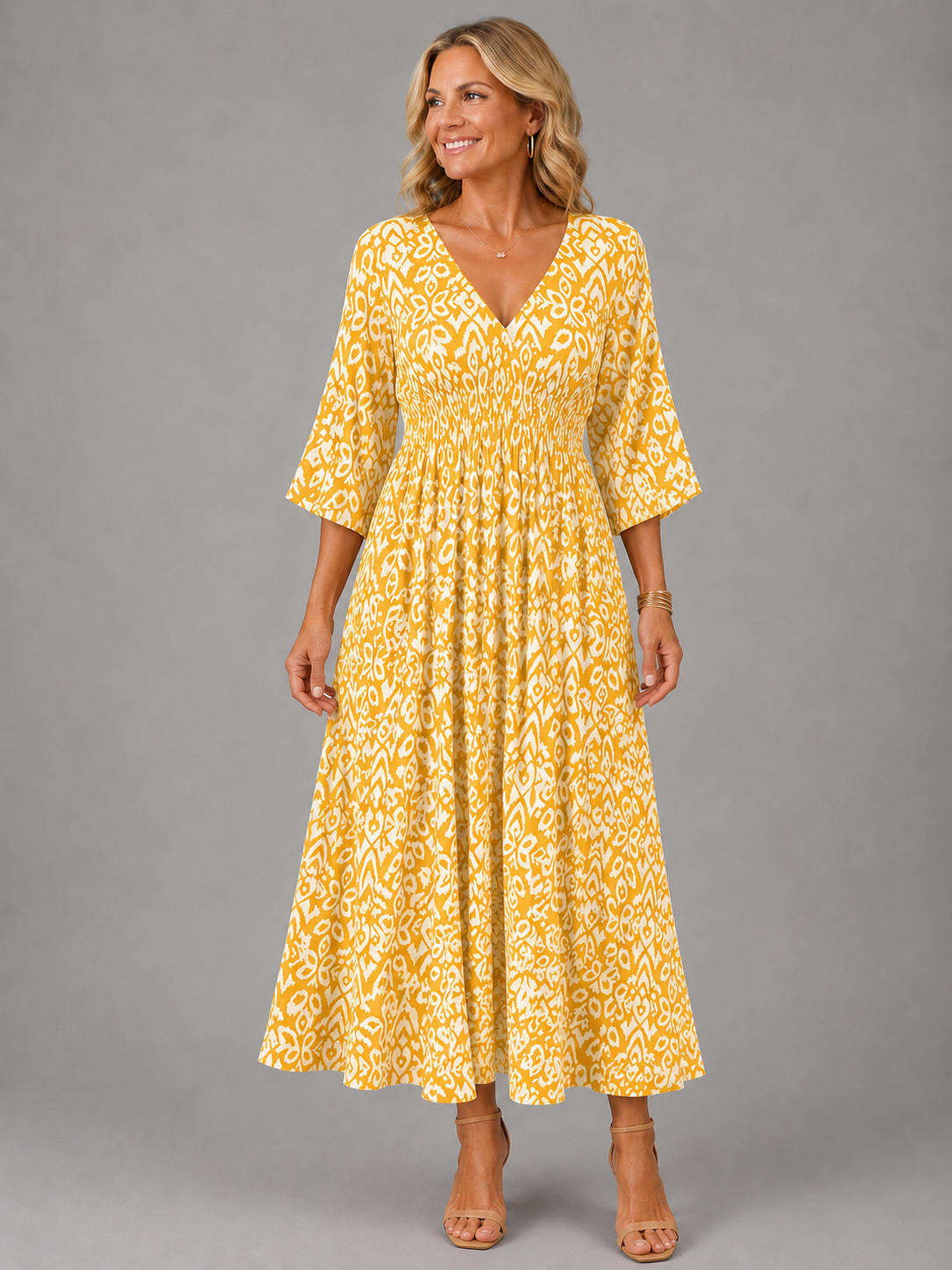 Althea™ | Midi-Kleid „Bohemian Flow“