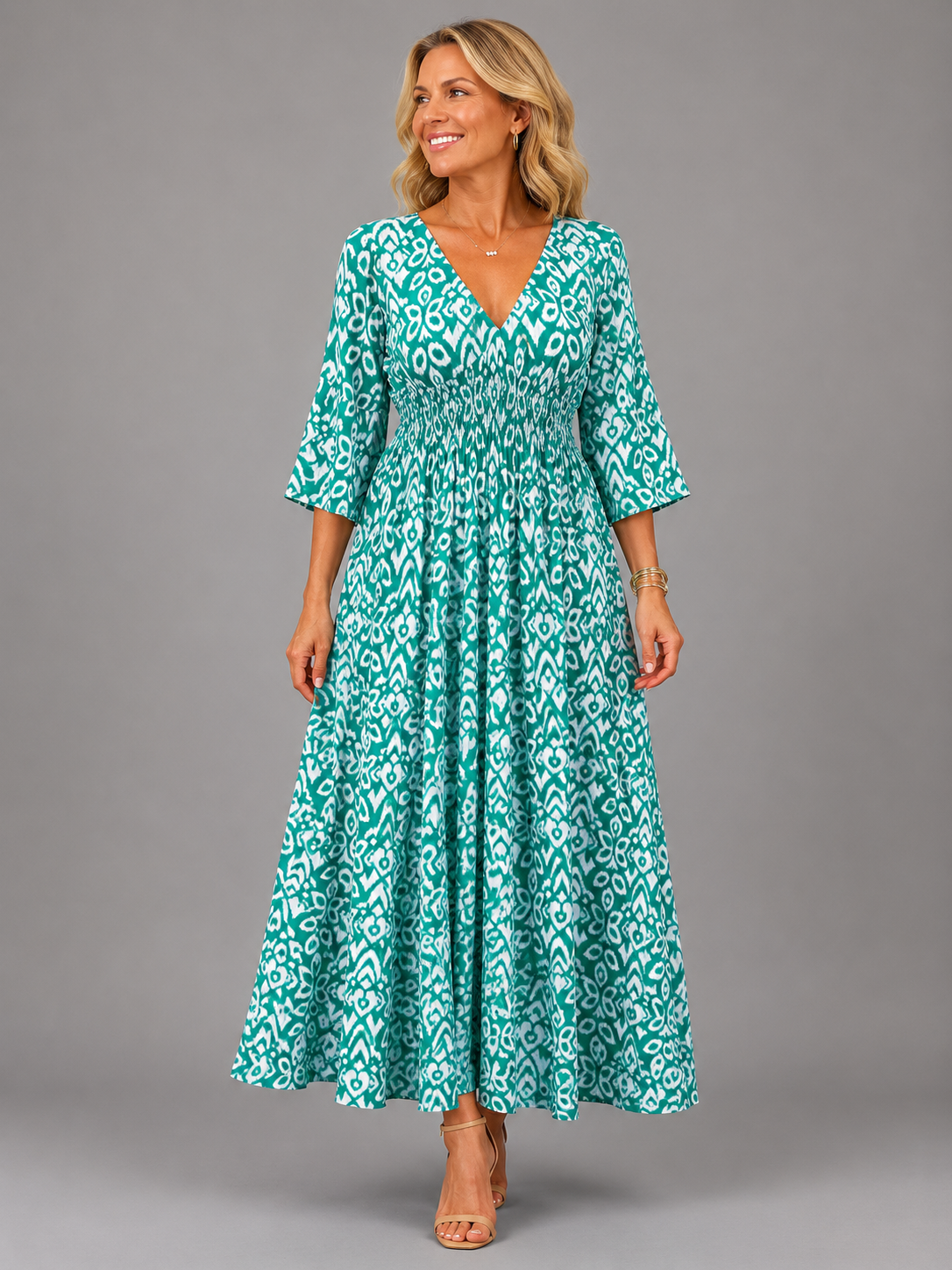Althea™ | Midi-Kleid „Bohemian Flow“