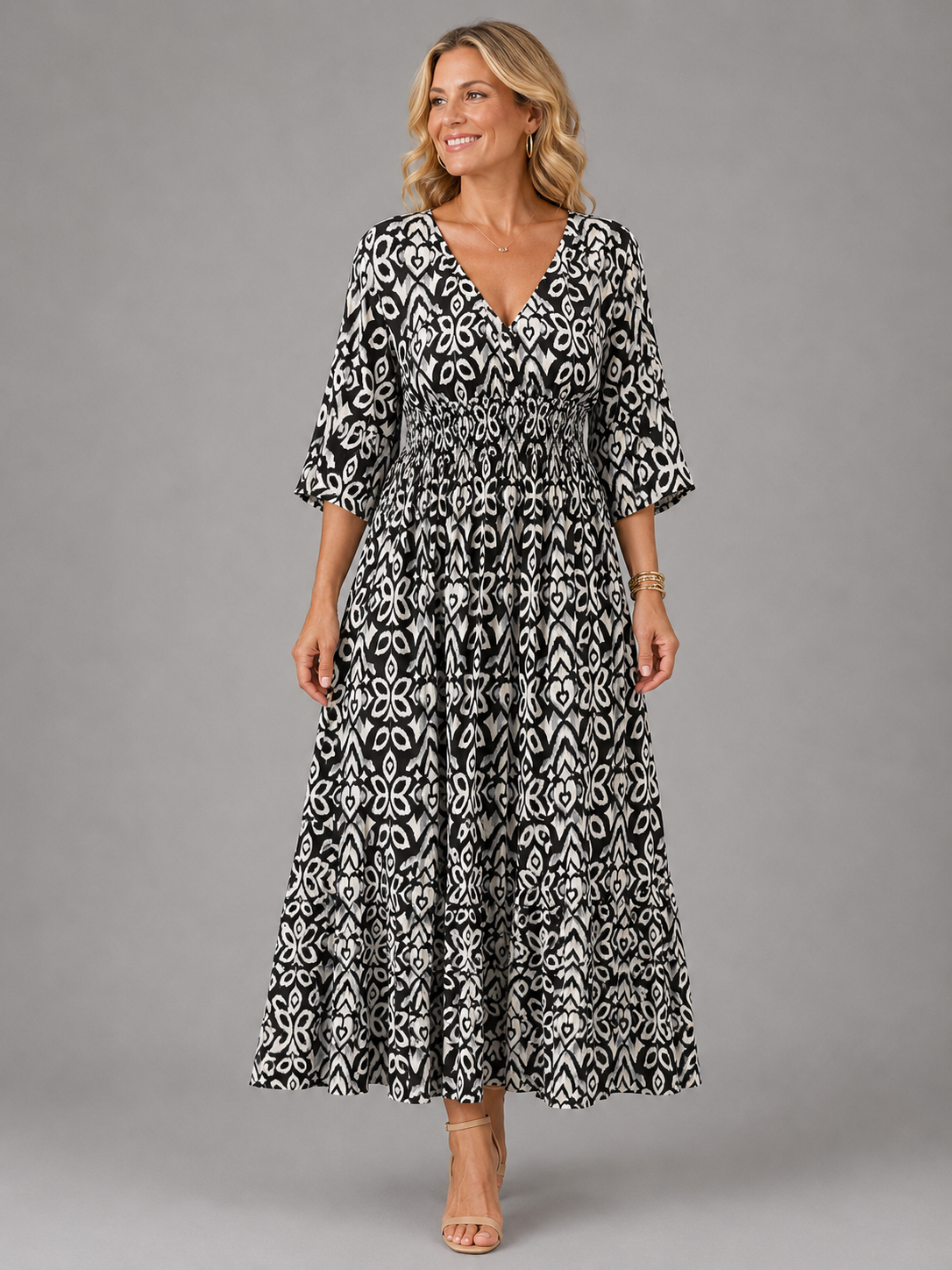 Althea™ | Midi-Kleid „Bohemian Flow“