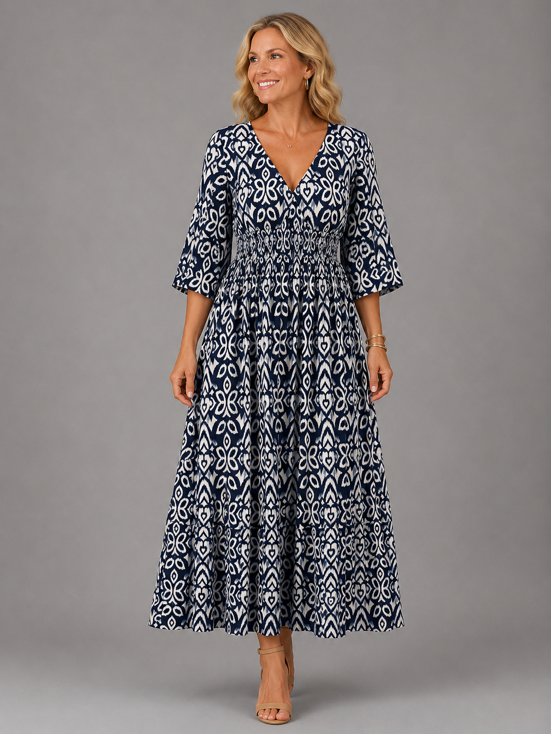 Althea™ | Midi-Kleid „Bohemian Flow“