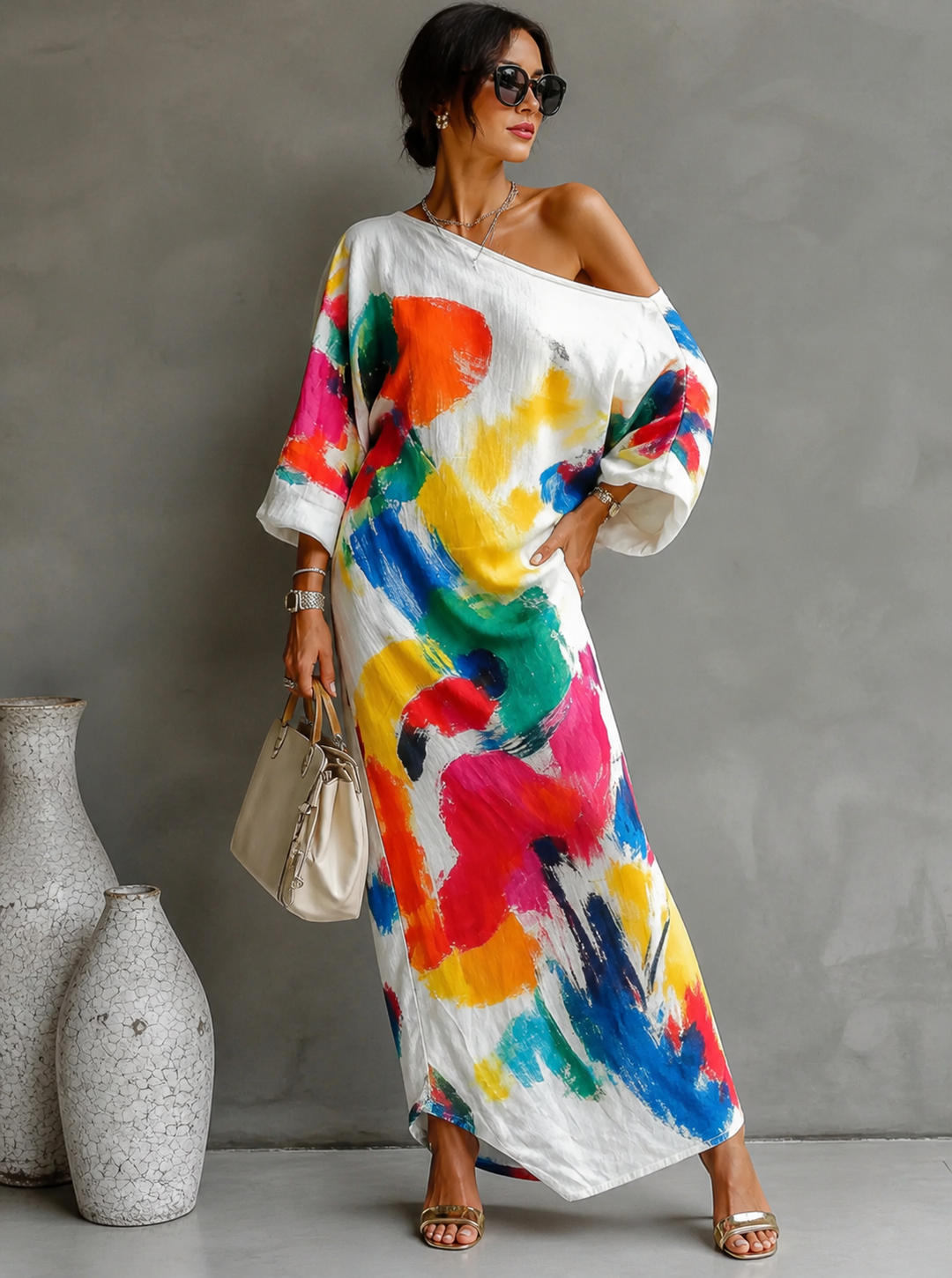 Elizabeth | One-Shoulder-Maxikleid