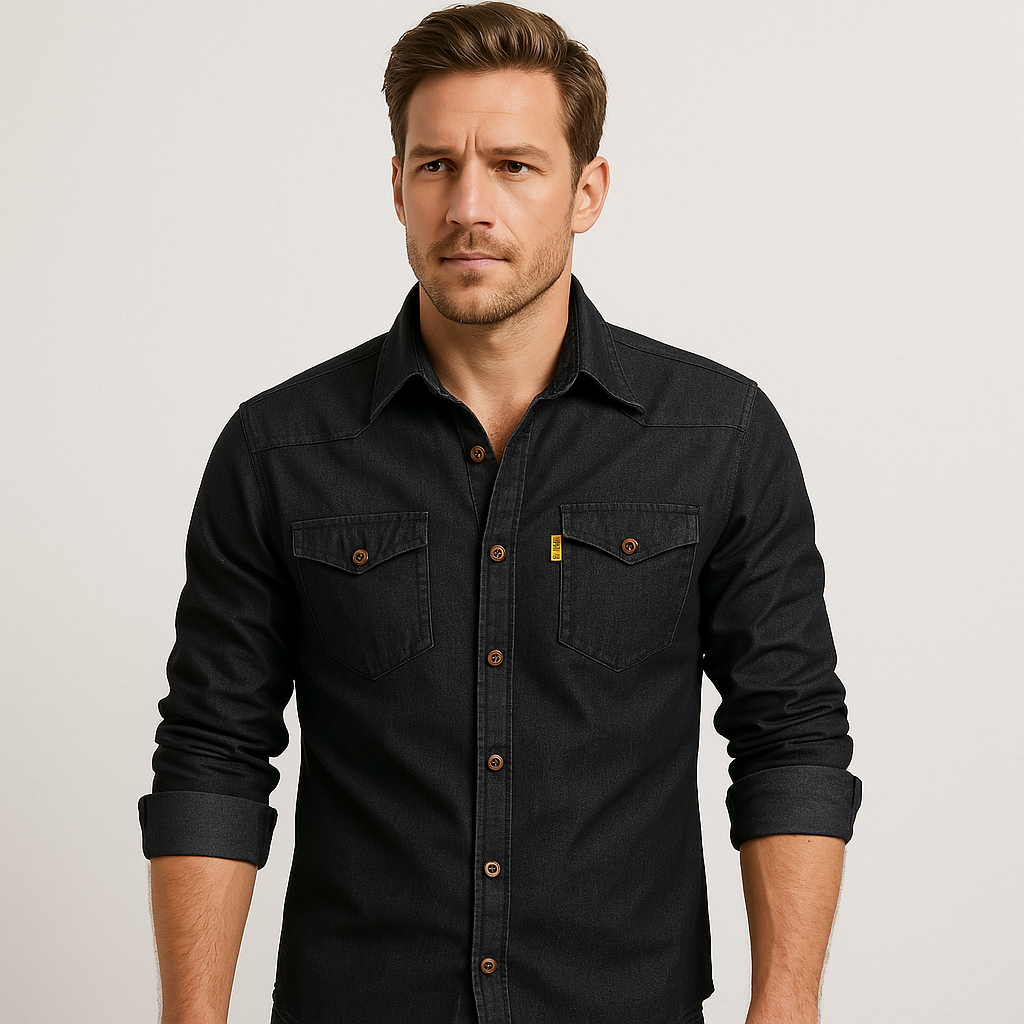 Silas | Jeanshemd aus Baumwolle