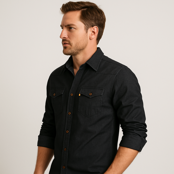Silas | Jeanshemd aus Baumwolle