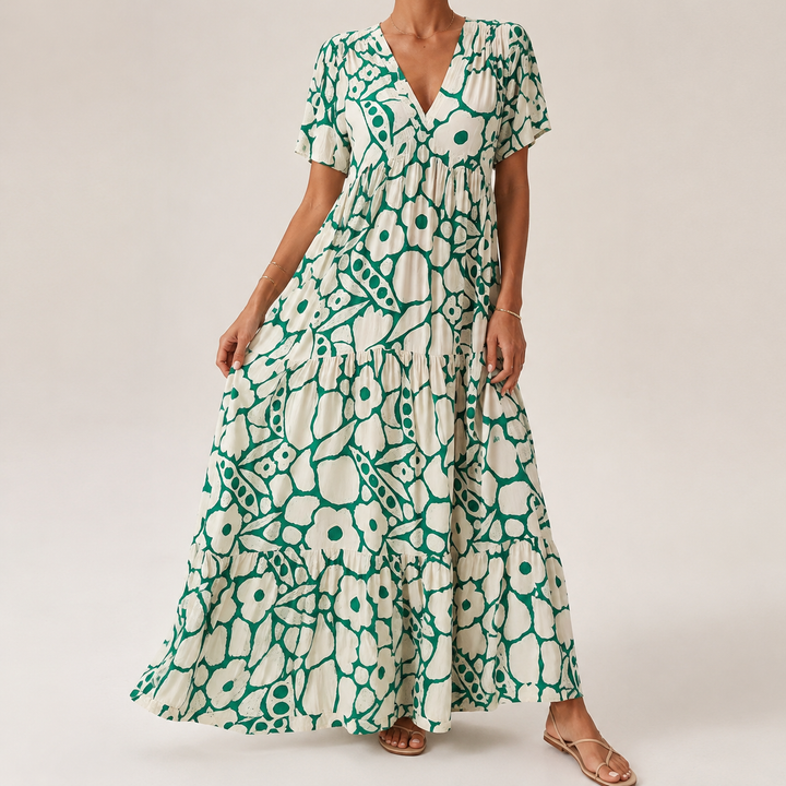 Clara | Elegantes böhmisches langes Kleid Clara