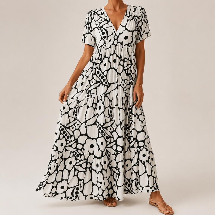 Clara | Elegantes böhmisches langes Kleid Clara