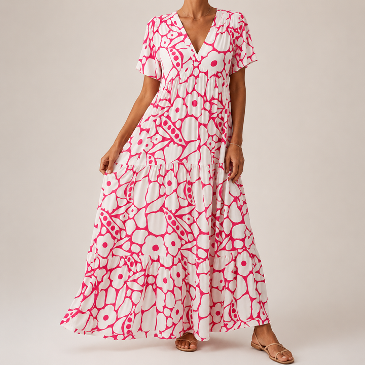 Clara | Elegantes böhmisches langes Kleid Clara