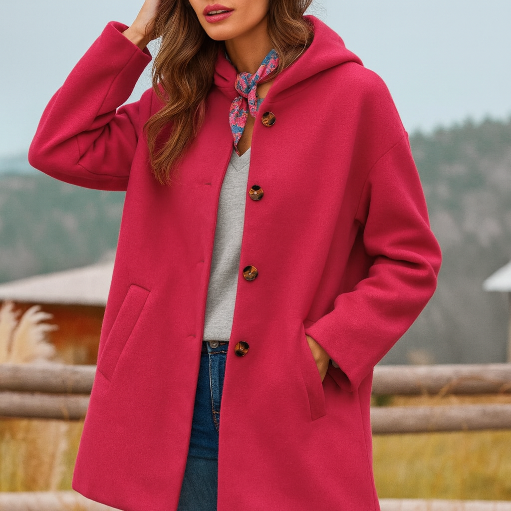 Amelie- Stilvolle lange Winterjacke