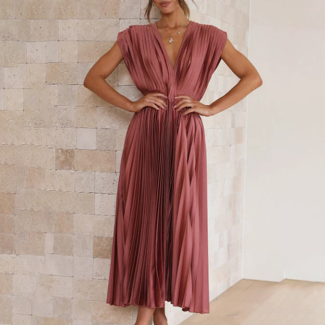 Marni™ | Zeitloses plissiertes Midikleid