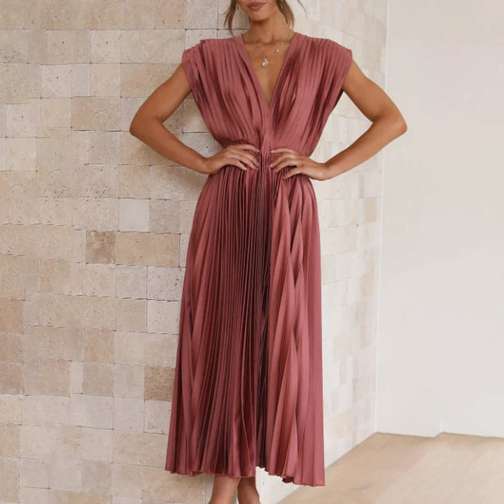 Marni™ | Zeitloses plissiertes Midikleid