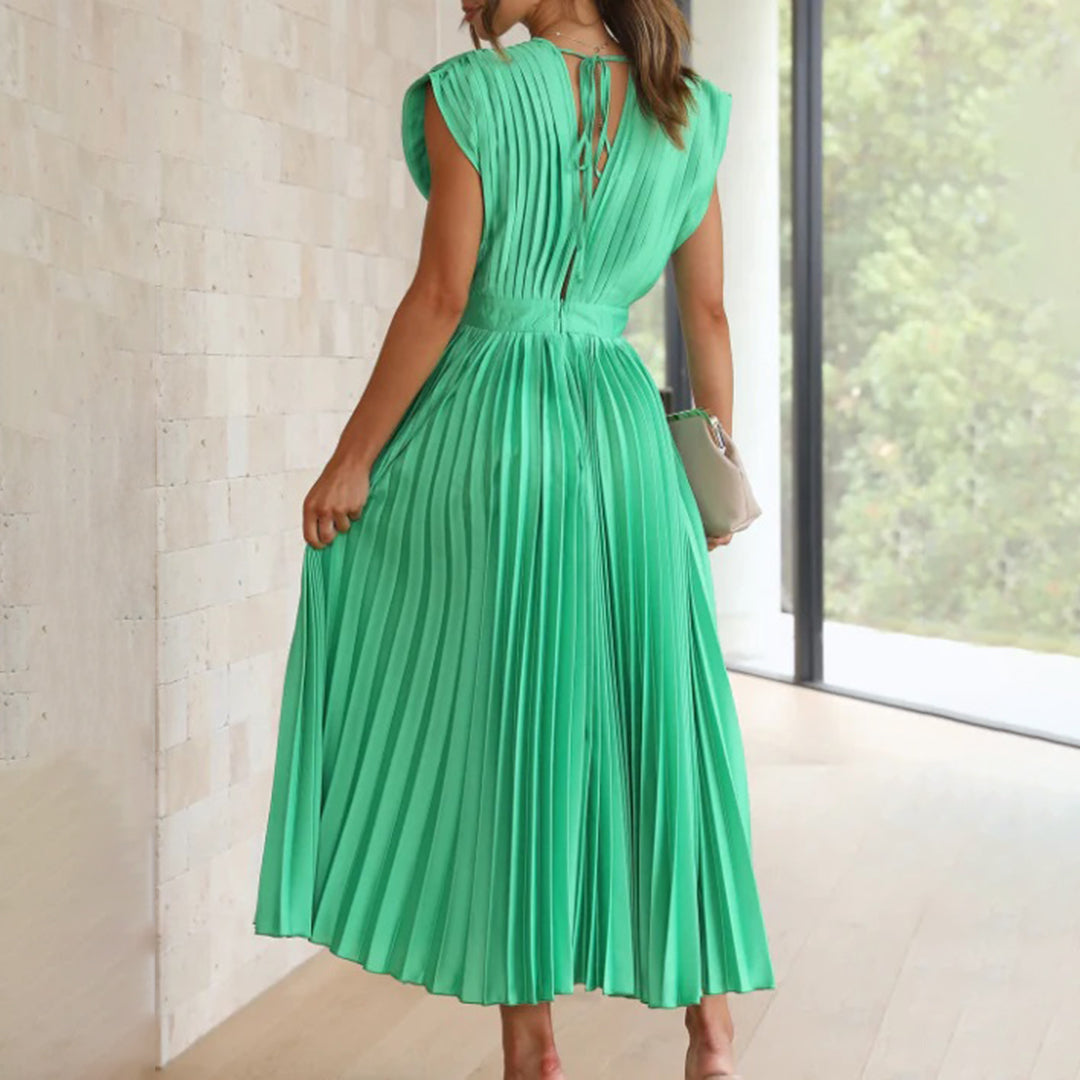 Marni™ | Zeitloses plissiertes Midikleid