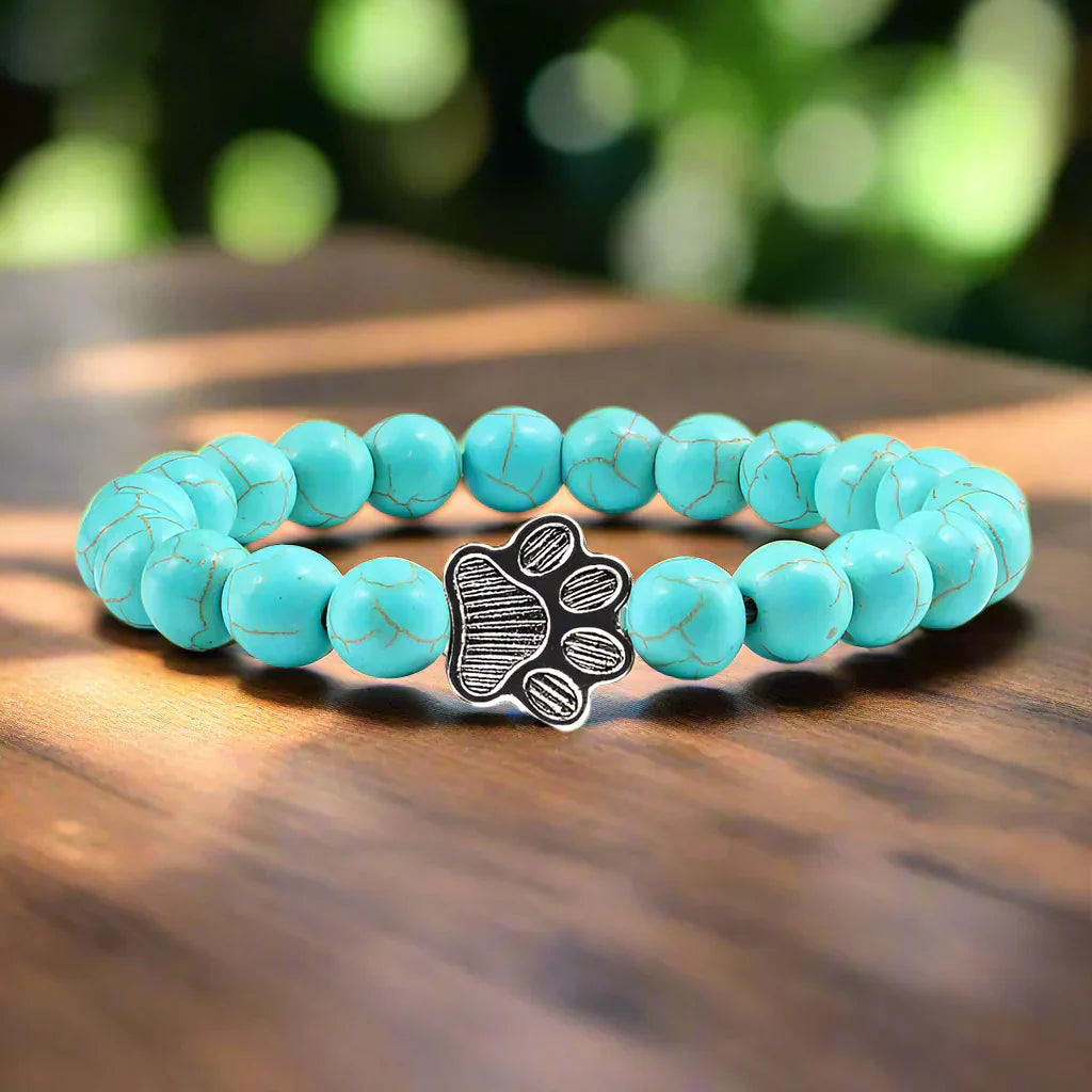 Armband mit perlenbesetzten Pfoten