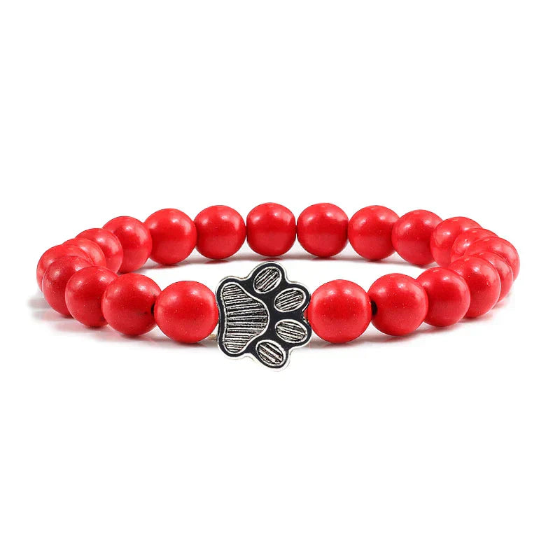 Armband mit perlenbesetzten Pfoten
