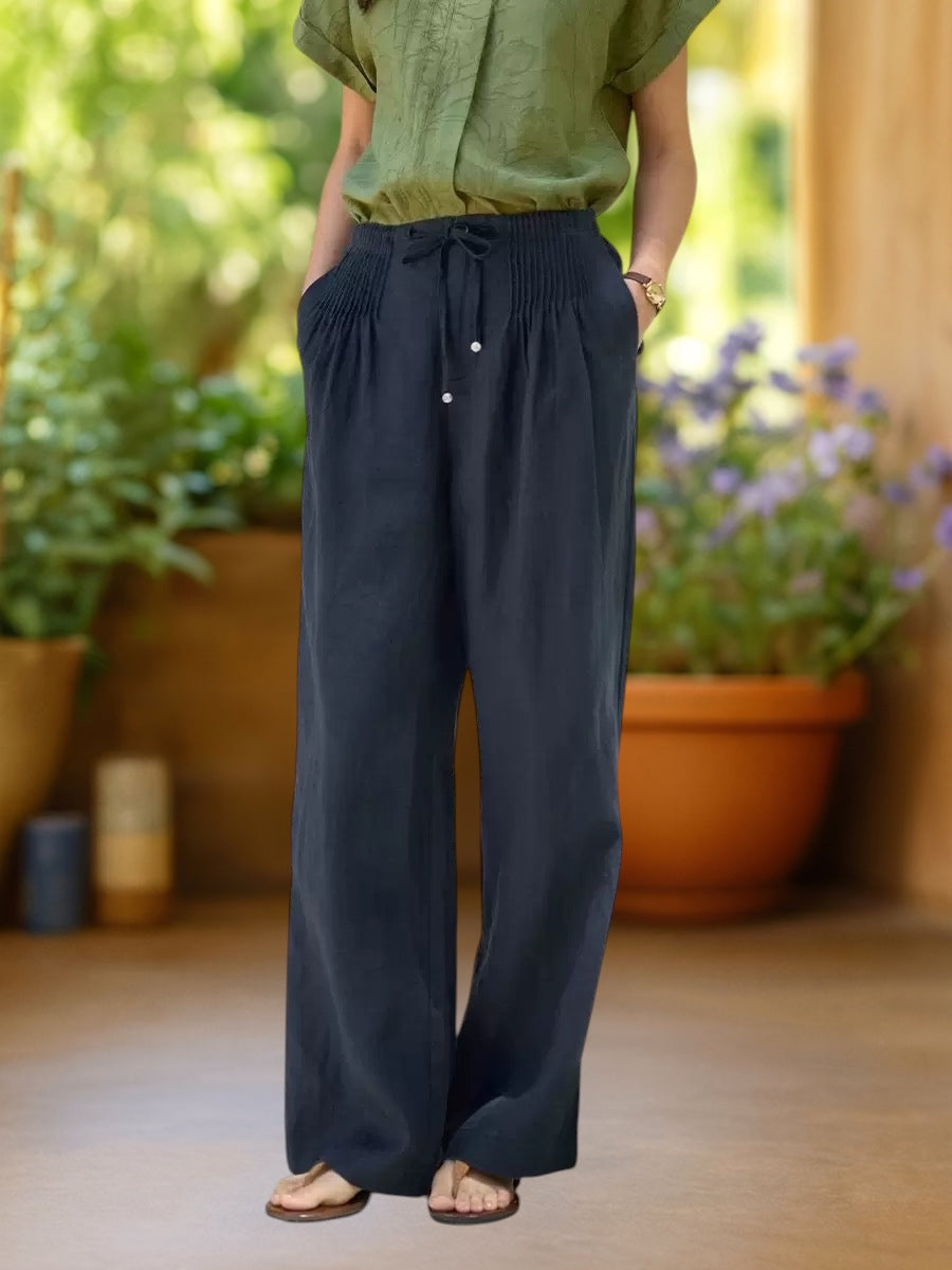 Steph | Relaxed Fit Hose mit weitem Bein