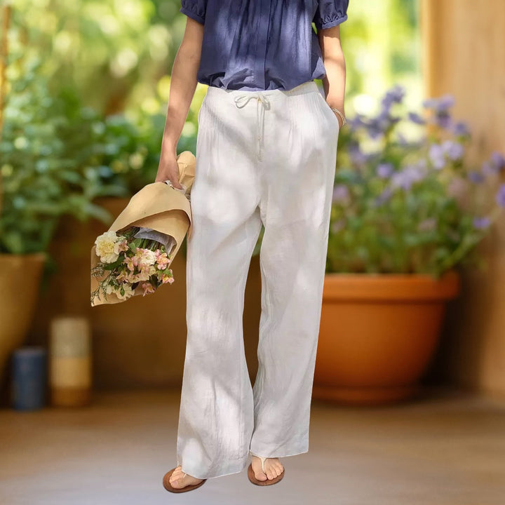Steph | Relaxed Fit Hose mit weitem Bein