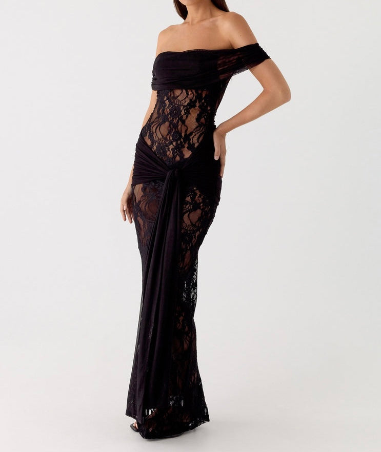 ARIA | Spitzenkleid Maxi