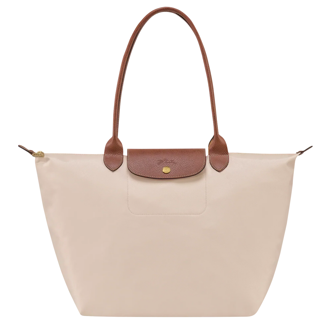 Große Le Pliage Tasche, Beige