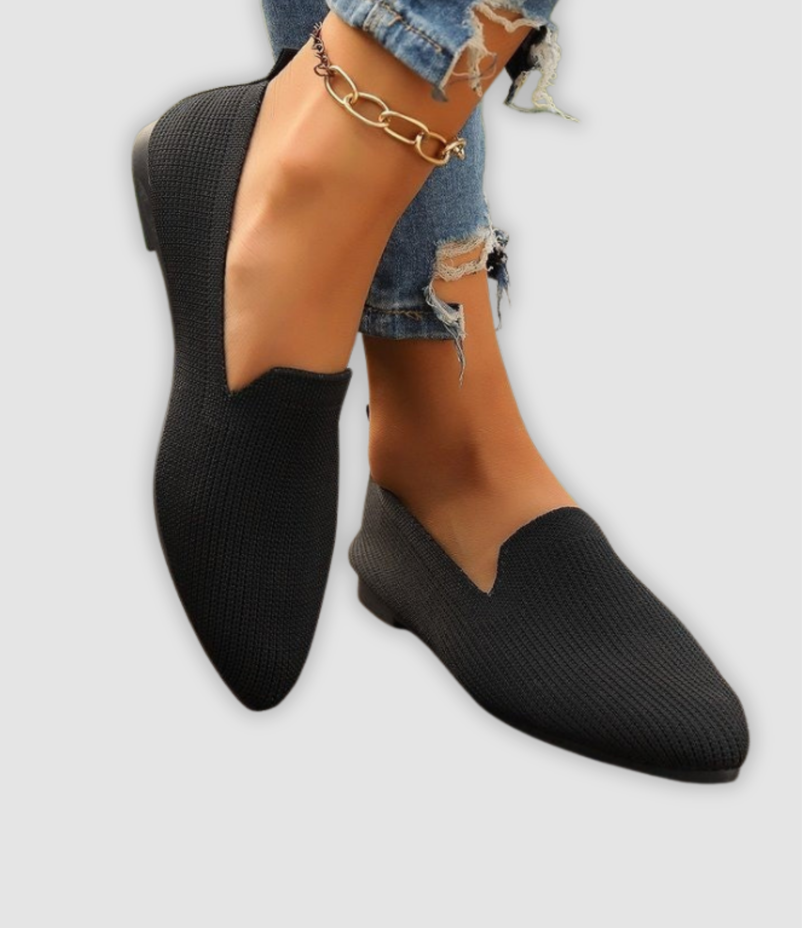 Klara - Atmungsaktive Strick Schlupf-Loafer