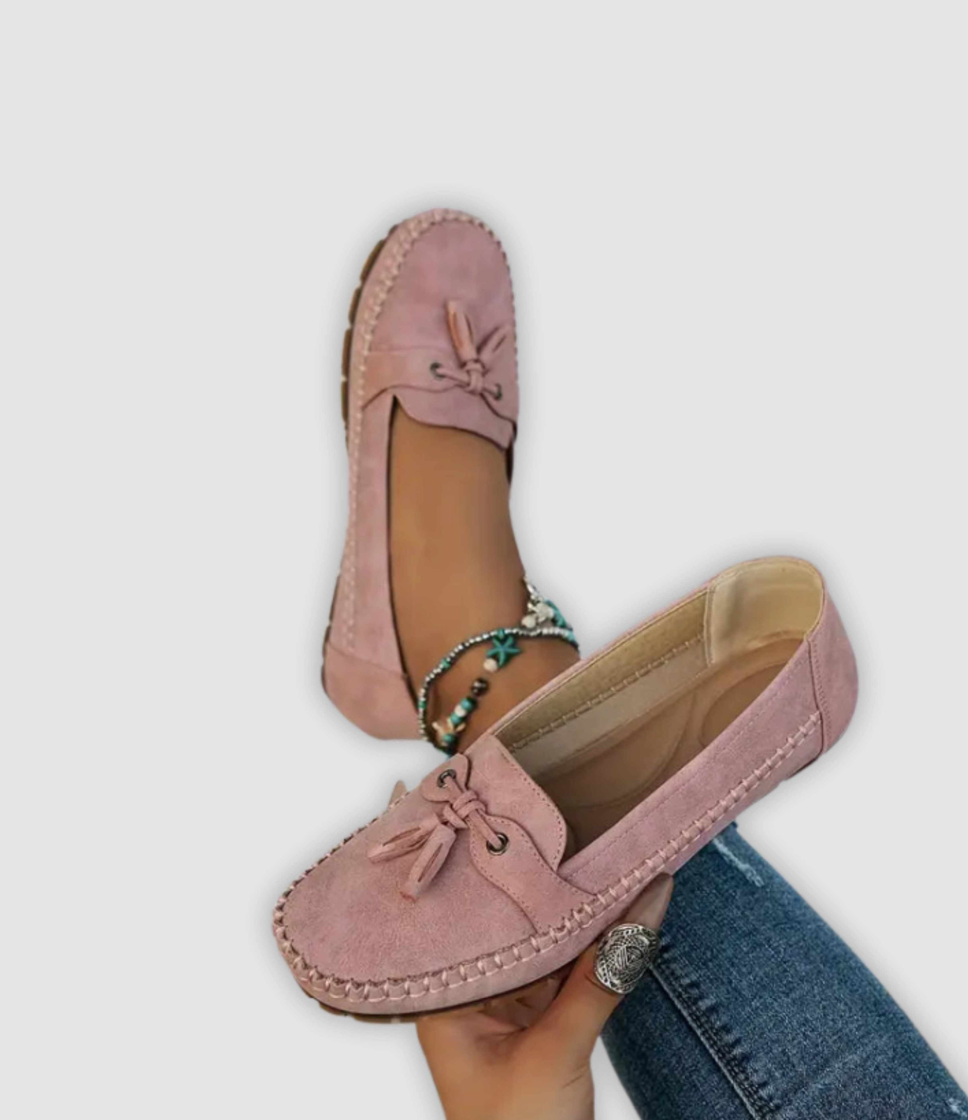 Angel - Klassische Wildleder Loafer Mit Quastendetail