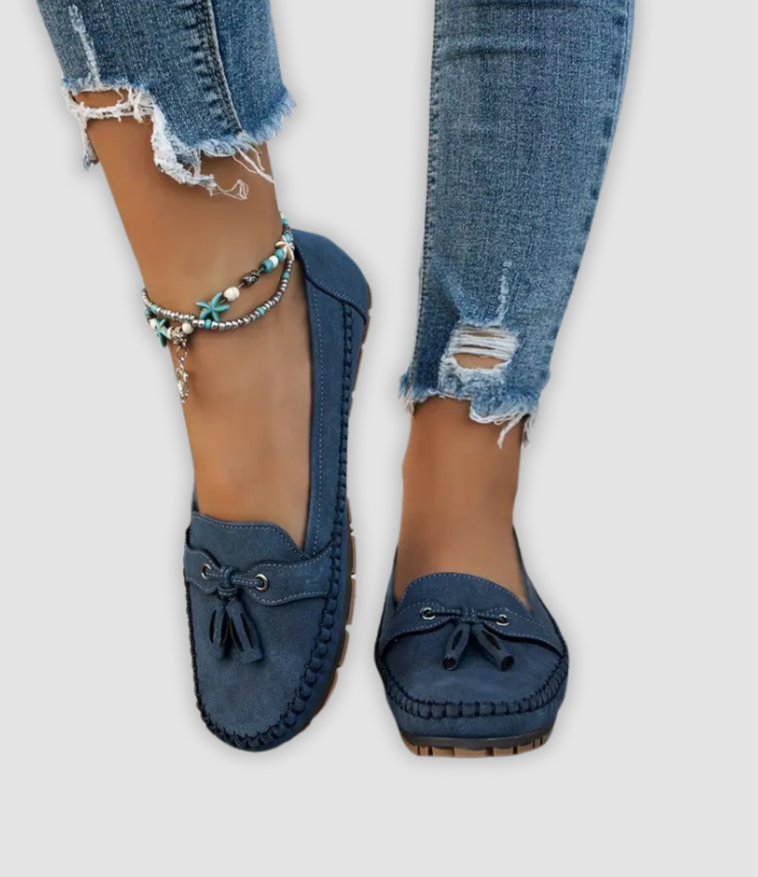 Angel - Klassische Wildleder Loafer Mit Quastendetail