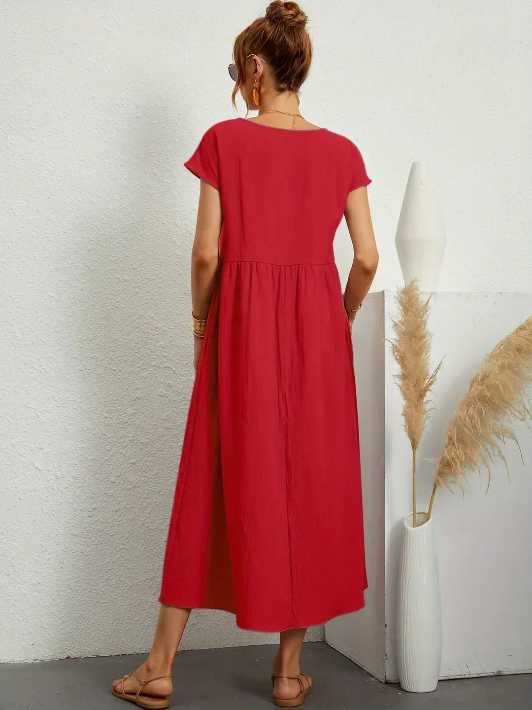 Ursina™ | Midi-Kleid mit fließendem Schnitt